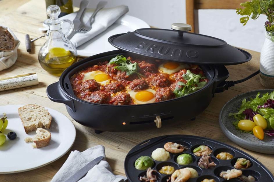 Sold 2 million units in Japan, BRUNO multifunctional electric grill pan 2.0 upgraded and launched