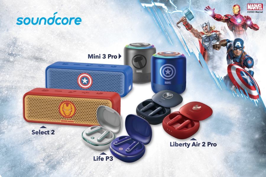 キャプテン・アメリカ、アイアンマンが勢揃い！　ANKERとSoundcoreがMarvel商品を発売